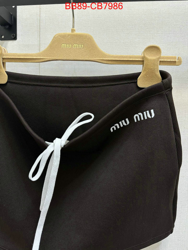 Clothing-MIU MIU best wholesale replica ID: CB7986 $: 89USD