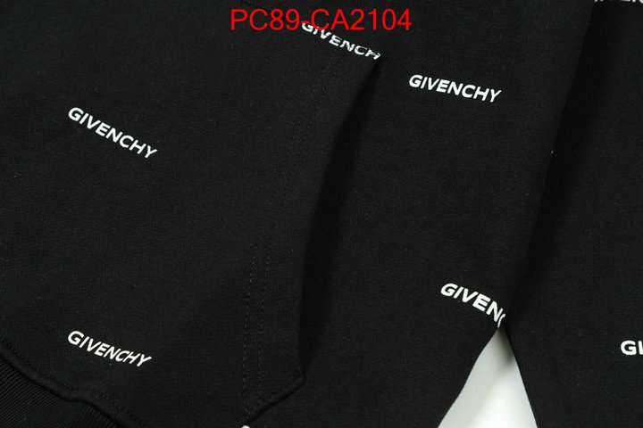 Clothing-Givenchy luxury cheap ID: CA2104 $: 89USD