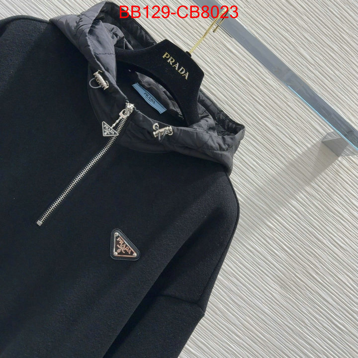 Clothing-Prada replica aaaaa designer ID: CB8023 $: 129USD