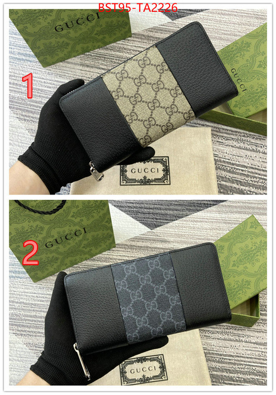 Gucci Bags(TOP)-Wallet- best quality fake ID: TA2226 $: 95USD,