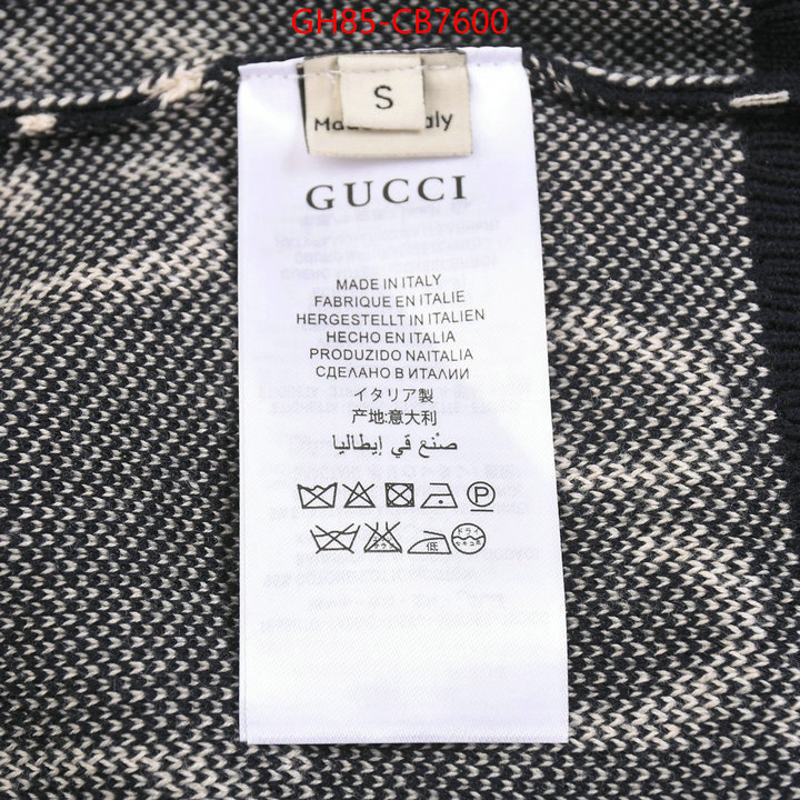 Clothing-Gucci where should i buy to receive ID: CB7600 $: 85USD