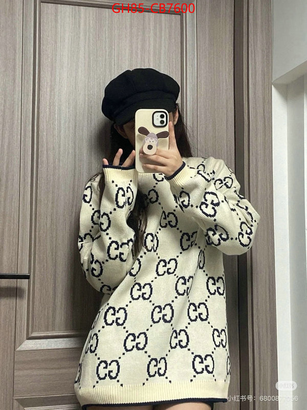 Clothing-Gucci where should i buy to receive ID: CB7600 $: 85USD