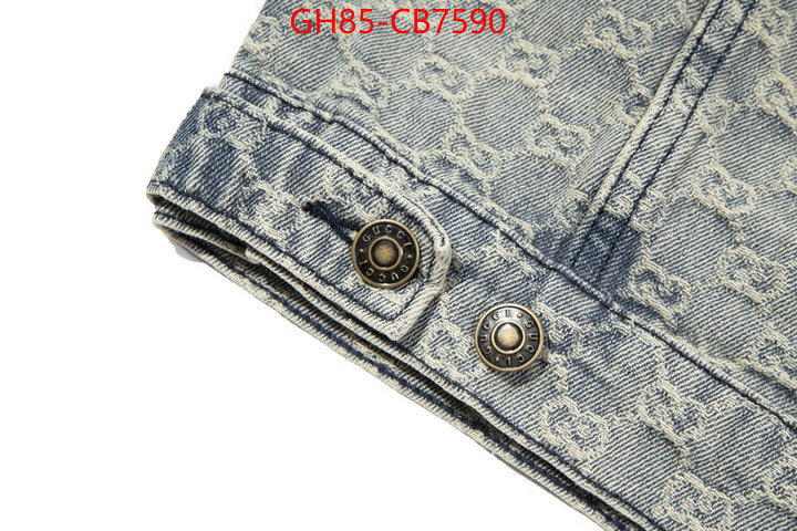 Clothing-Gucci high quality replica designer ID: CB7590 $: 85USD