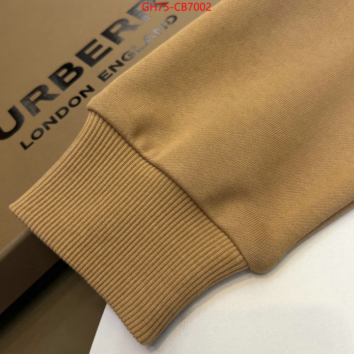 Clothing-Burberry best replica 1:1 ID: CB7002 $: 75USD