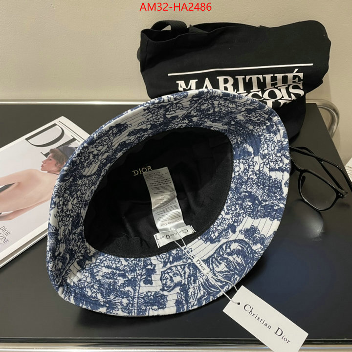 Cap (Hat)-Dior 1:1 replica wholesale ID: HA2486 $: 32USD