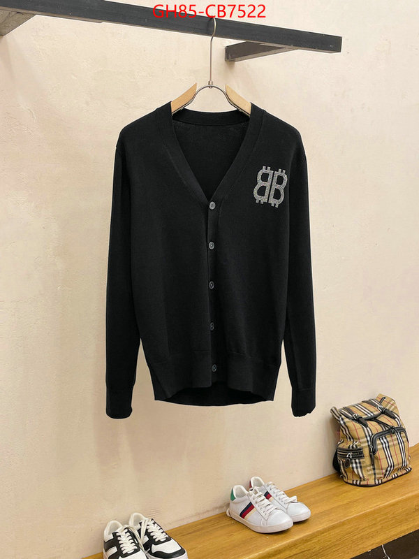 Clothing-Balenciaga how to find designer replica ID: CB7522 $: 85USD