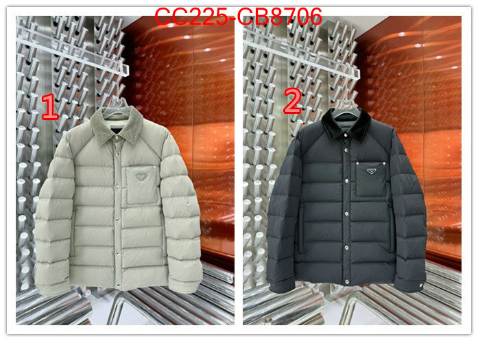 Down jacketMen-Prada buy best quality replica ID: CB8706 $: 225USD