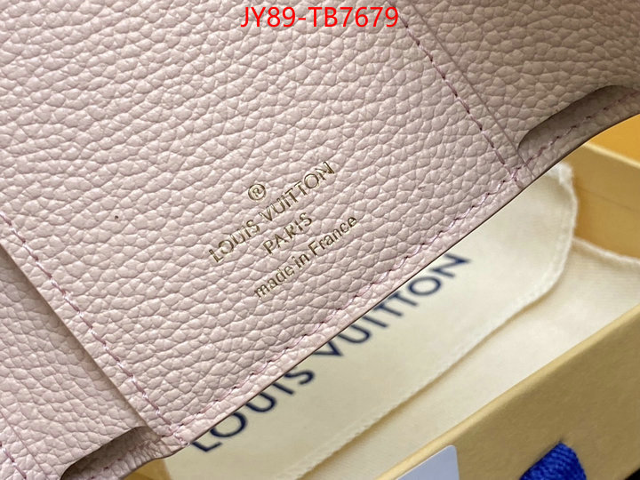 LV Bags(TOP)-Wallet fake designer ID: TB7679 $: 89USD,