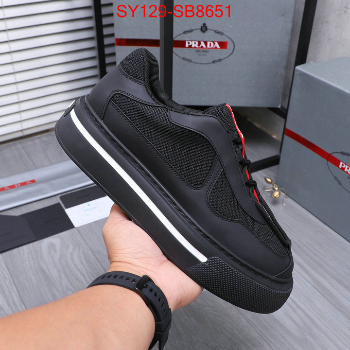 Men shoes-Prada replica aaaaa+ designer ID: SB8651 $: 129USD