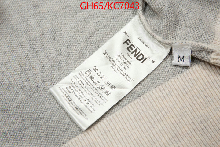 Clothing-Fendi how to start selling replica ID: KC7043 $: 65USD