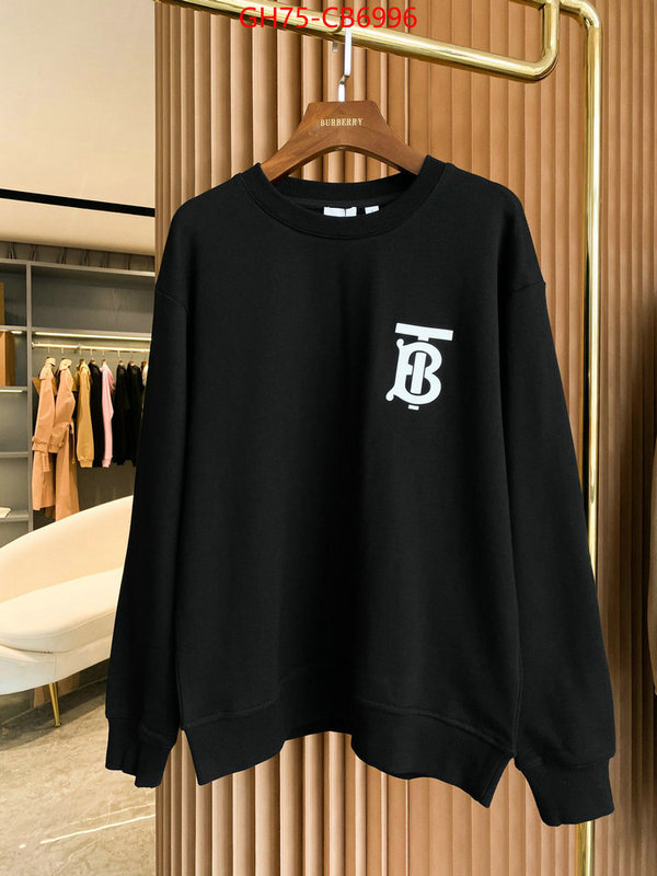 Clothing-Burberry luxury cheap ID: CB6996 $: 75USD