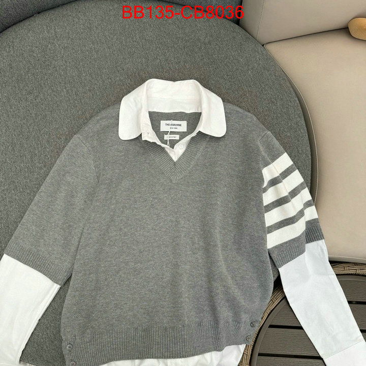 Clothing-Thom Browne shop designer replica ID: CB8034 $: 135USD