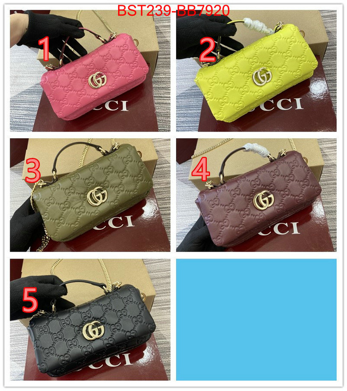 Gucci Bags(TOP)-Crossbody- best quality fake ID: BB7920 $: 239USD,