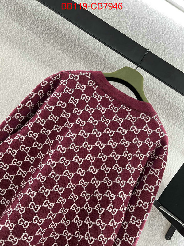 Clothing-Gucci what's the best to buy replica ID: CB7946 $: 119USD