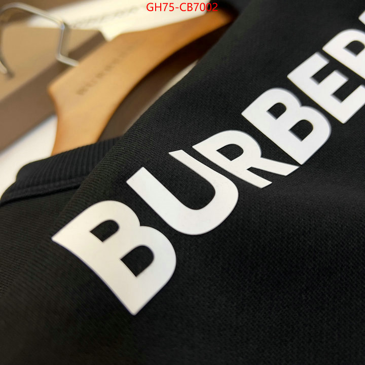 Clothing-Burberry best replica 1:1 ID: CB7002 $: 75USD