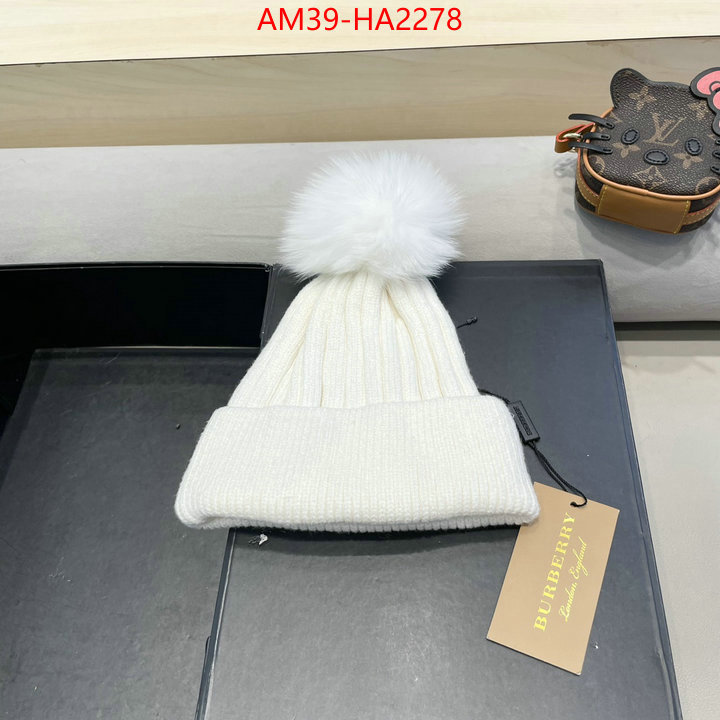 Cap(Hat)-Burberry where quality designer replica ID: HA2278 $: 39USD