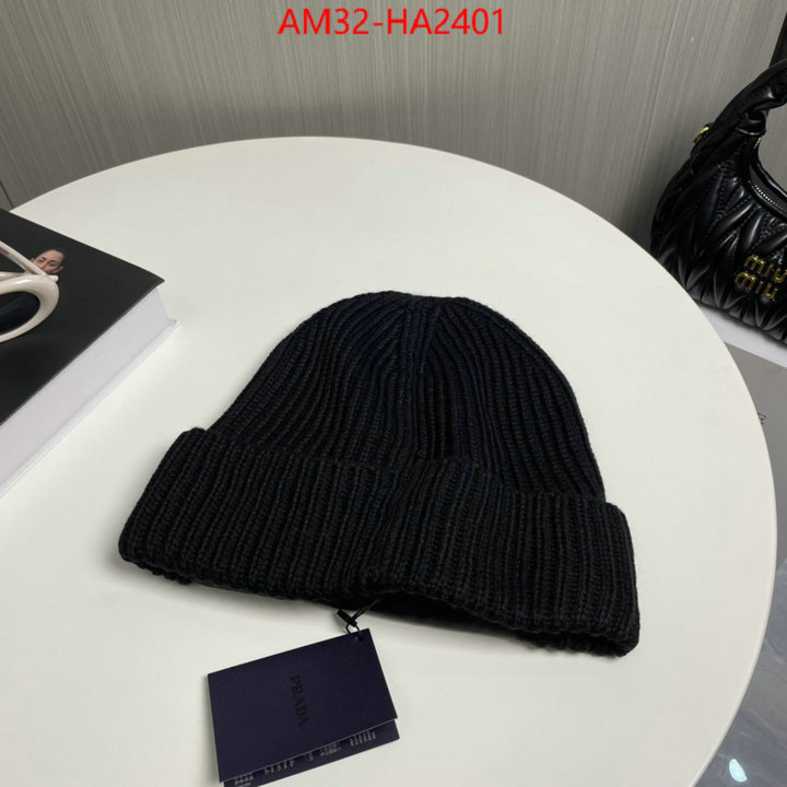 Cap (Hat)-Prada top fake designer ID: HA2401 $: 32USD