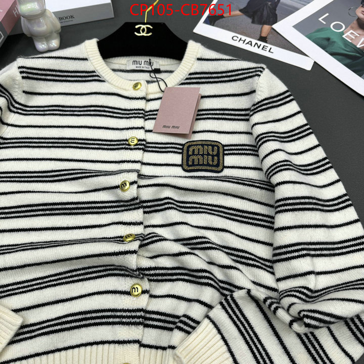 Clothing-MIU MIU online sale ID: CB7651 $: 105USD