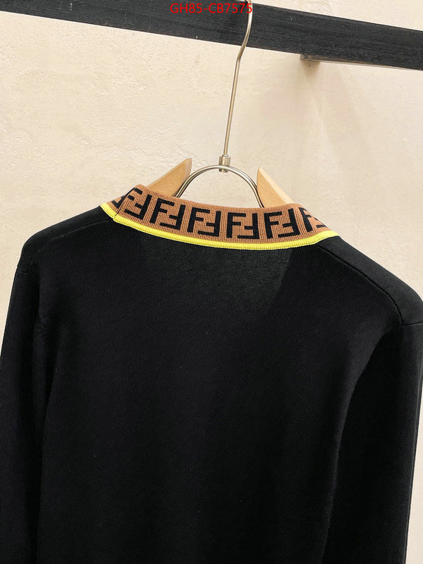 Clothing-Fendi replica designer ID: CB7575 $: 85USD