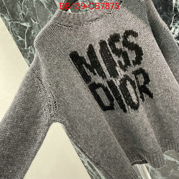 Clothing-Dior fashion replica ID: CB7875 $: 139USD