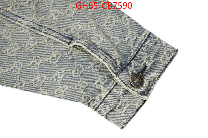 Clothing-Gucci high quality replica designer ID: CB7590 $: 85USD