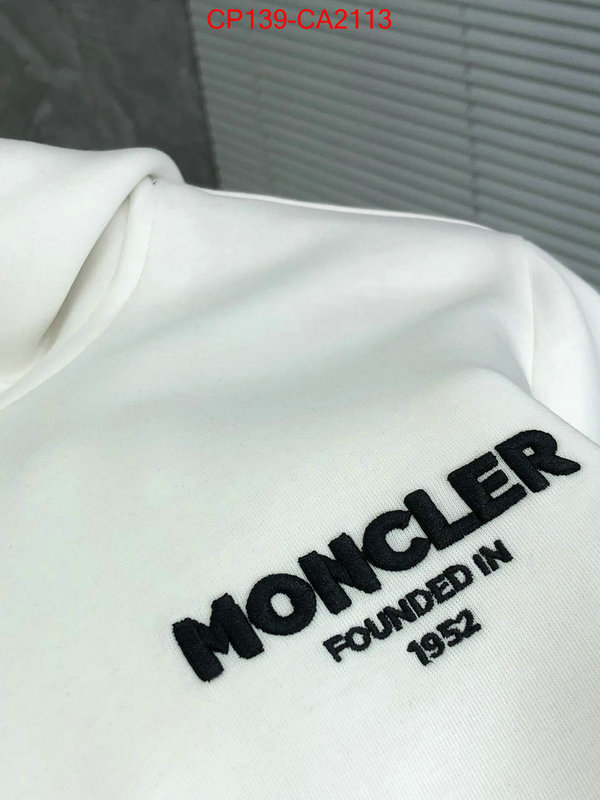 Clothing-Moncler luxury fake ID: CA2113 $: 139USD