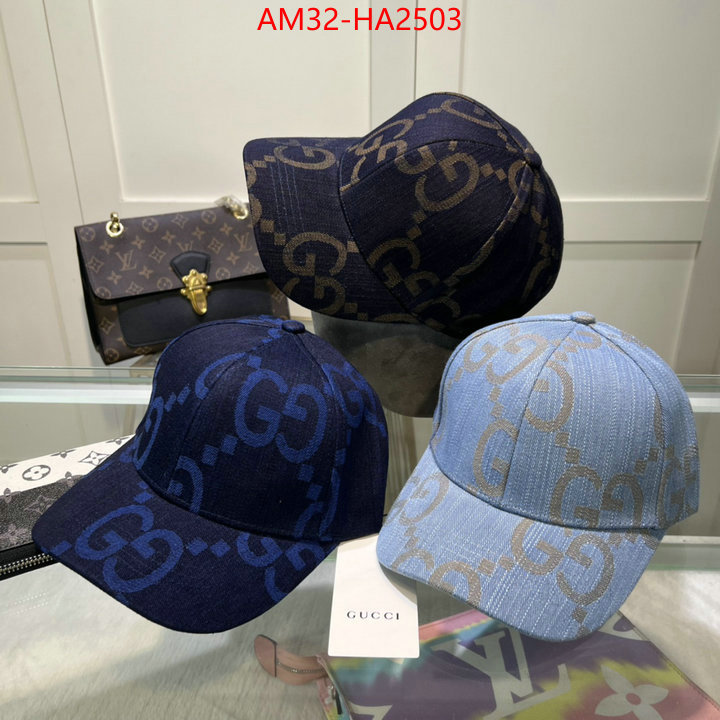 Cap(Hat)-Gucci high quality designer replica ID: HA2503 $: 32USD