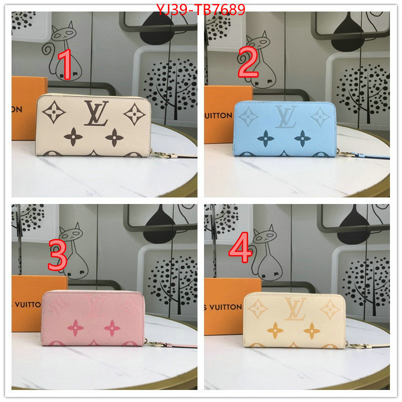 LV Bags(4A)-Wallet 7 star ID: TB7689 $: 39USD,