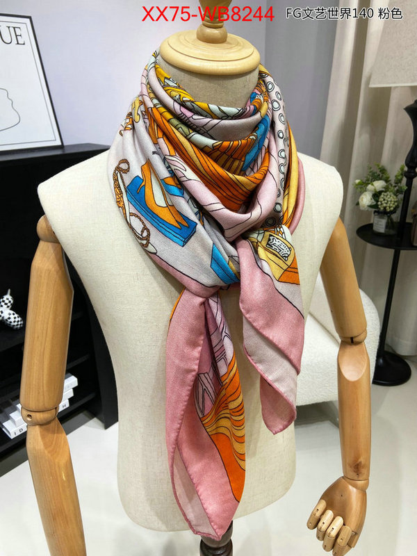 Scarf-Ferragamo wholesale designer shop ID: MB8244 $: 75USD