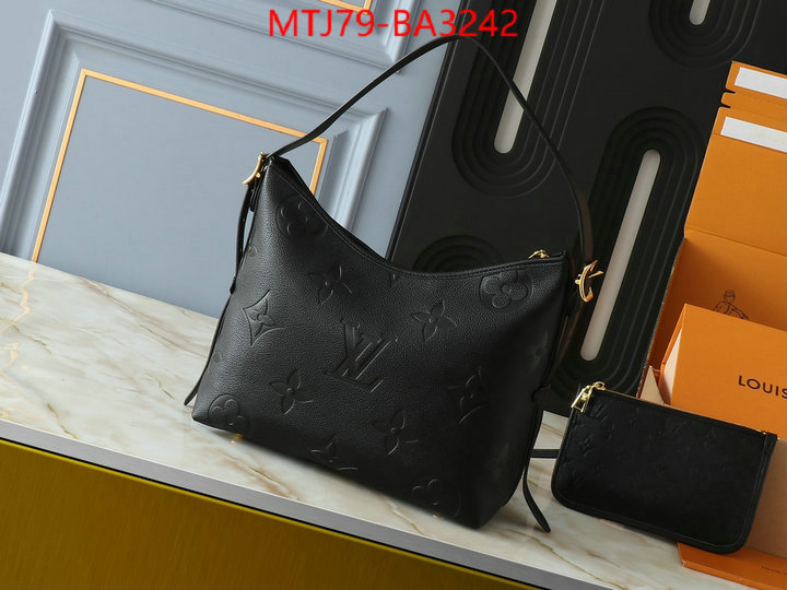 LV Bags(4A)-Handbag Collection- how can i find replica ID: BA3242 $: 79USD,