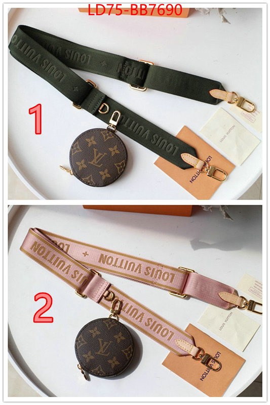 LV Bags(TOP)-Shoulder Strap- replica sale online ID: BB7690 $: 75USD,