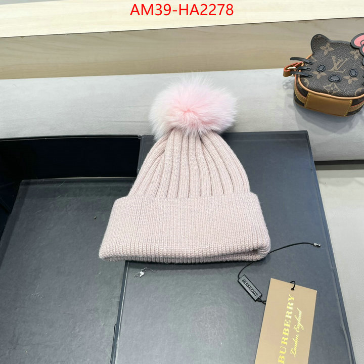 Cap(Hat)-Burberry where quality designer replica ID: HA2278 $: 39USD