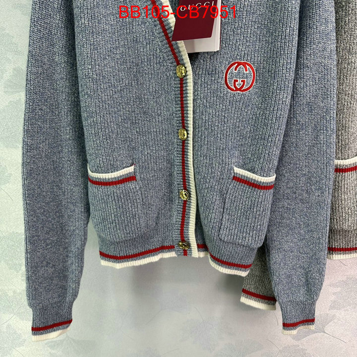 Clothing-Gucci fake high quality ID: CB7951 $: 105USD