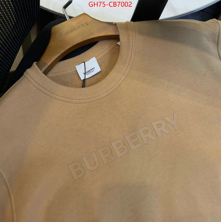 Clothing-Burberry best replica 1:1 ID: CB7002 $: 75USD