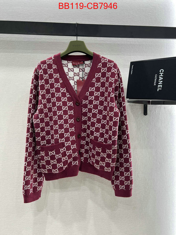 Clothing-Gucci what's the best to buy replica ID: CB7946 $: 119USD