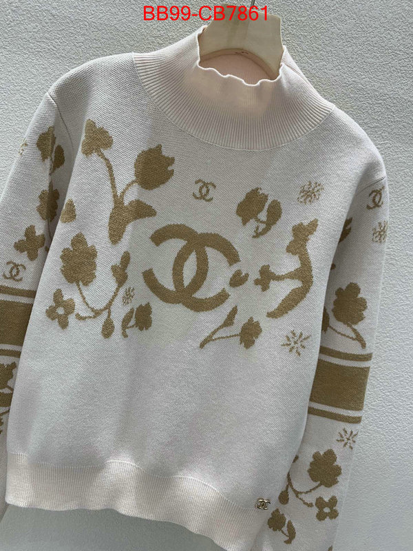 Clothing-Chanel luxury fake ID: CB7861 $: 99USD