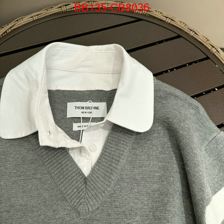 Clothing-Thom Browne shop designer replica ID: CB8034 $: 135USD