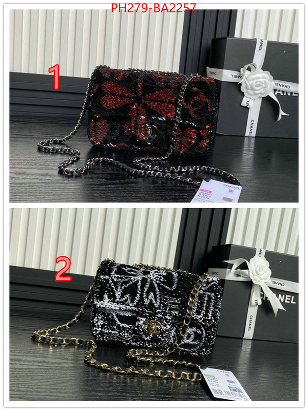 Chanel Bags(TOP)-Crossbody- replica aaaaa designer ID: BA2257 $: 279USD,