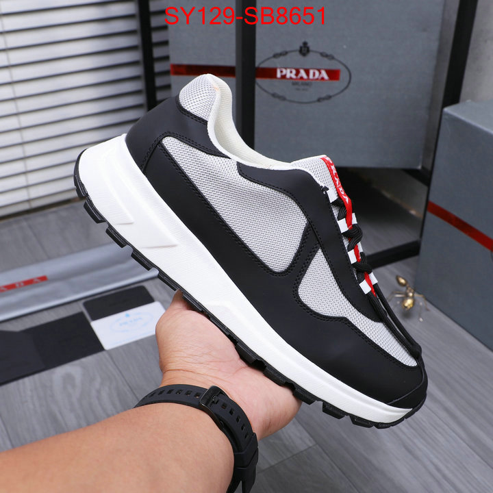 Men shoes-Prada replica aaaaa+ designer ID: SB8651 $: 129USD