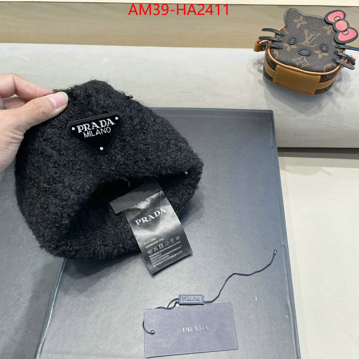 Cap (Hat)-Prada top brands like ID: HA2411 $: 39USD