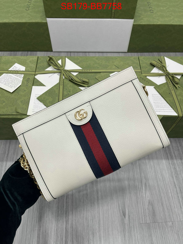 Gucci Bags(TOP)-Crossbody- designer fashion replica ID: SB7758 $: 179USD,