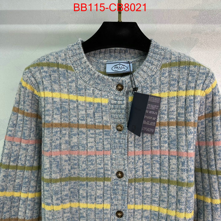 Clothing-Prada replica 1:1 ID: CB8021 $: 115USD