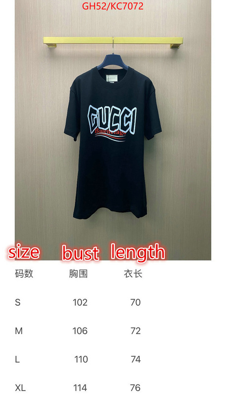 Clothing-Gucci 2024 aaaaa replica 1st copy ID: KC7072 $: 52USD