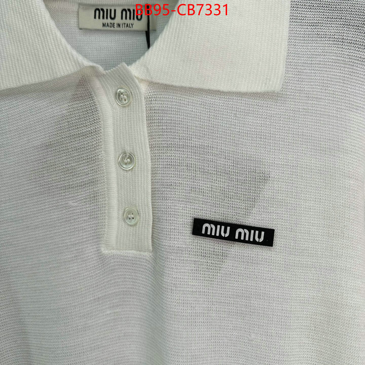 Clothing-MIU MIU replica us ID: CB7331 $: 95USD