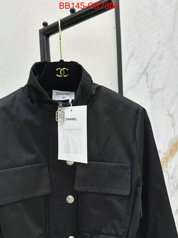 Clothing-Chanel brand designer replica ID: CB7868 $: 145USD