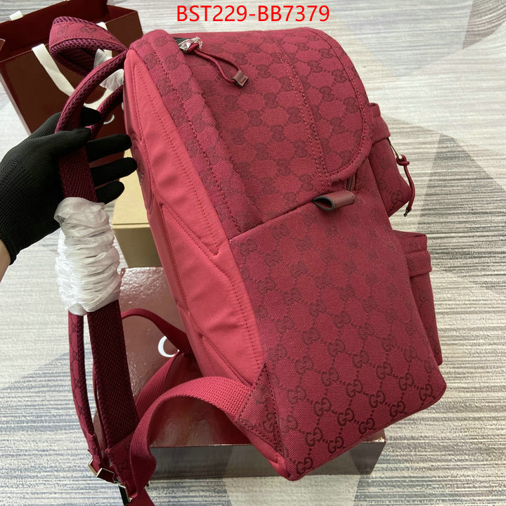 Gucci Bags(TOP)-Backpack- buy cheap replica ID: BB7379 $: 229USD,