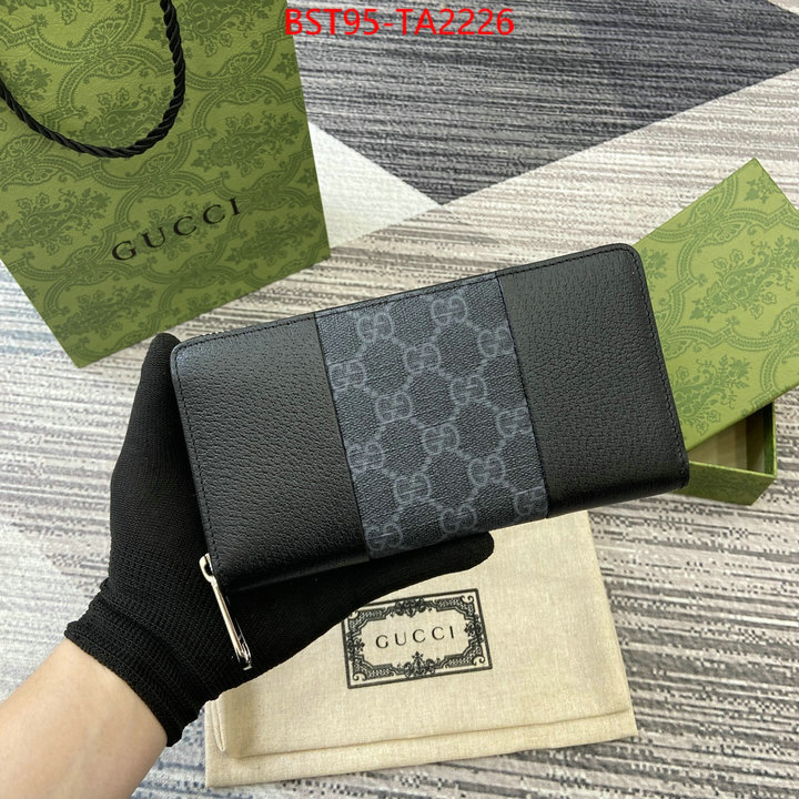 Gucci Bags(TOP)-Wallet- best quality fake ID: TA2226 $: 95USD,