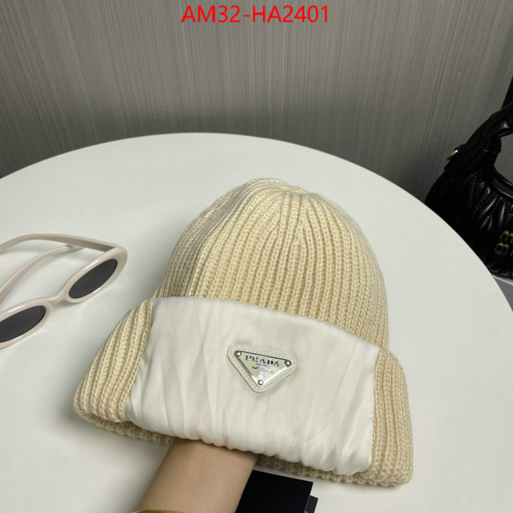 Cap (Hat)-Prada top fake designer ID: HA2401 $: 32USD