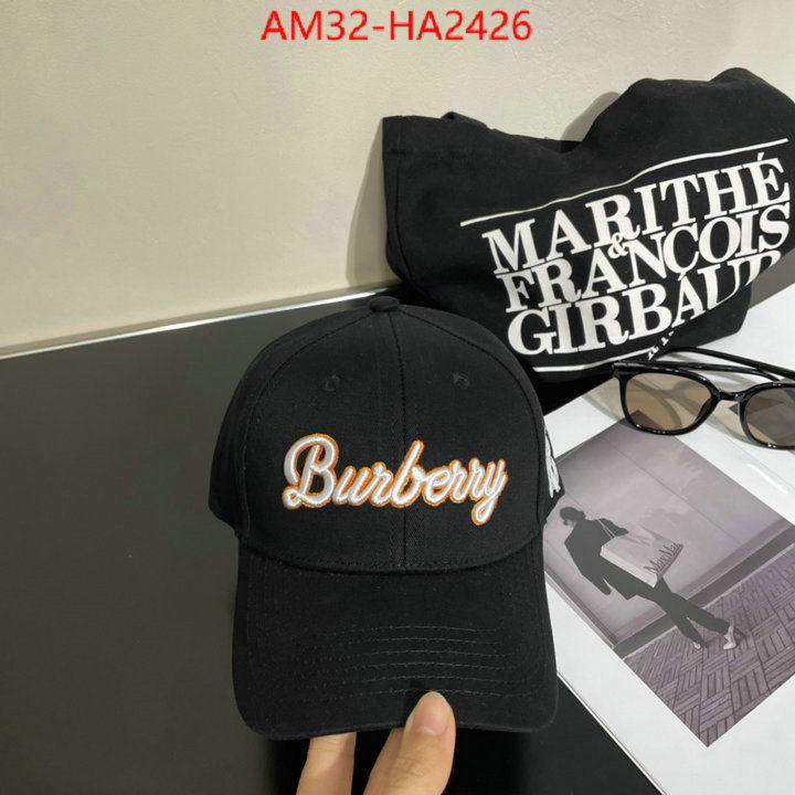 Cap(Hat)-Burberry top fake designer ID: HA2426 $: 32USD