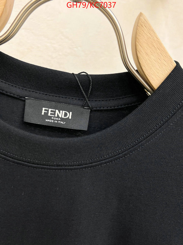 Clothing-Fendi best luxury replica ID: KC7037 $: 79USD